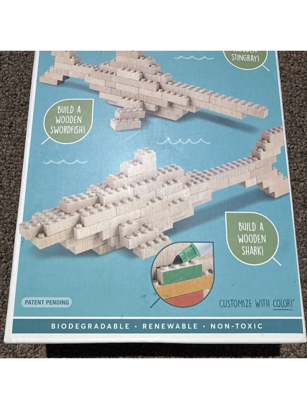 Eco Bricks Ocean Biodegradable Renewable Non Toxic Wooden